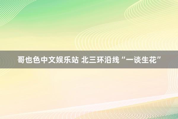 哥也色中文娱乐站 北三环沿线“一谈生花”