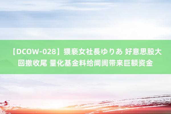 【DCOW-028】猥褻女社長ゆりあ 好意思股大回撤收尾 量化基金料给阛阓带来巨额资金